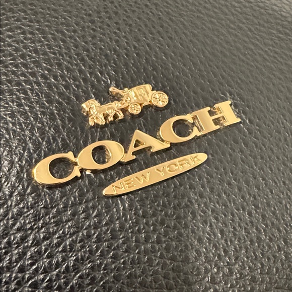 Coach Bag Ellie File Black Pebbled Leather Crossbody - Picture 10 of 17